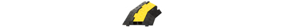 Cable protectors Stingray 2 channels angle piece 45° left