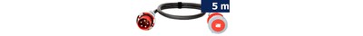 CEE extension cable 125A 400V 5P 5m
