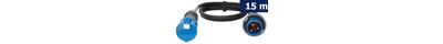 CEE extension cable 63A 230V 3P 15m